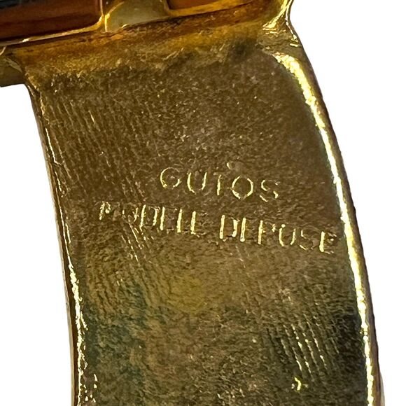 Vintage Statement Gutos W Germany Art Deco Gold Belt Buckle - Picture 6 of 7